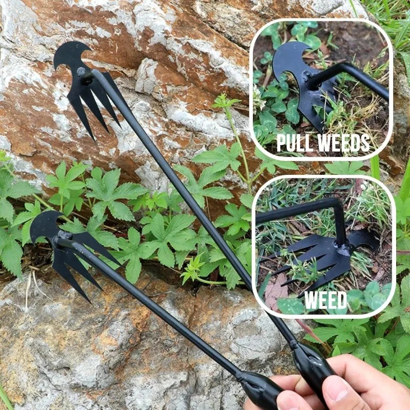 Gardening Tools For Weeds - 2 in 1 Garden Rake Manual