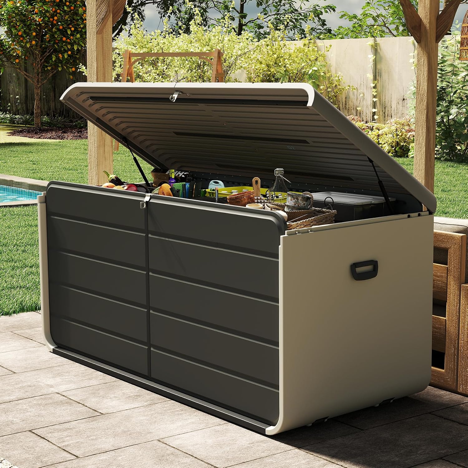 Gardening Tools Organizer - Indoor Outdoor Storage Box 200 Gallon,