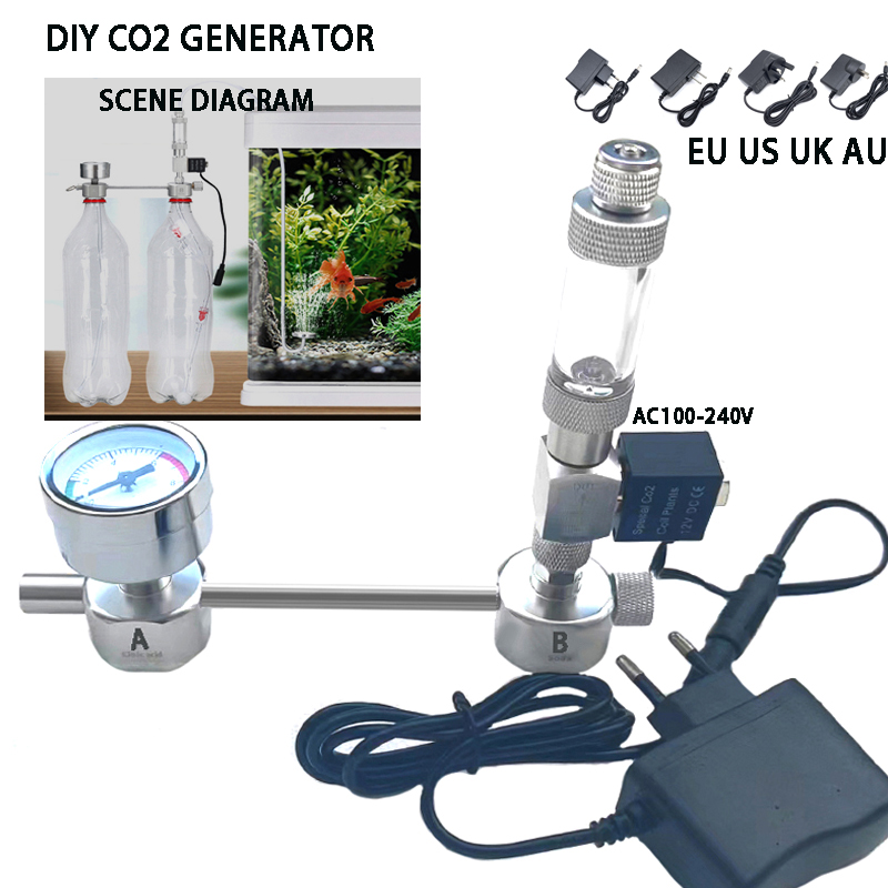 Aquaponics Fish Tank - Aquarium DIY CO2 Generator System Kit