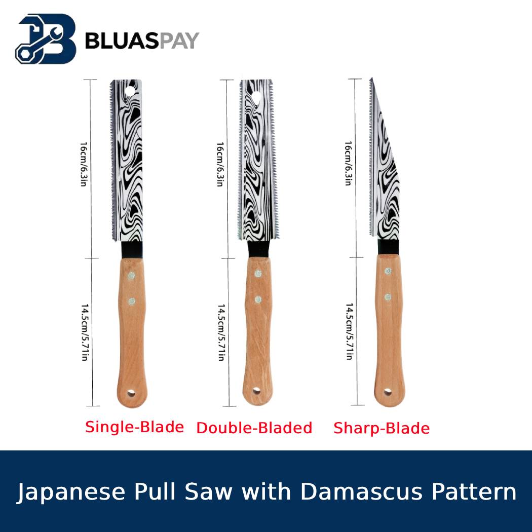 Gardening Hand Tools Japanese - Japanese Pull Saw Set Damascus Pattern