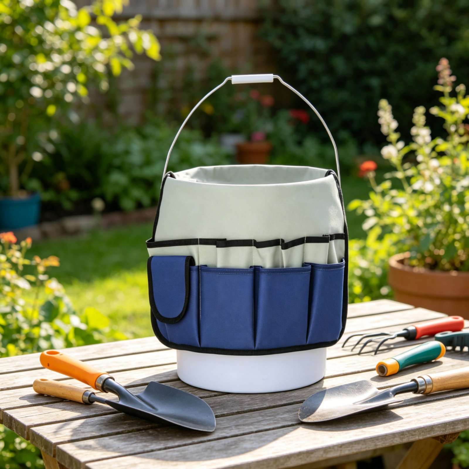 Gardening Tools Organizer - Gardening Tool Tote Large Capacity Multi-Pocket