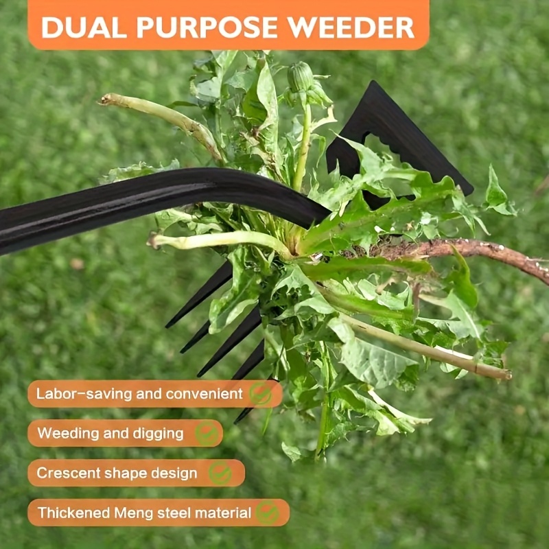 2 in 1 Garden Weeding Rake 5/6 - Gardening Tools To Remove Grass recension och pris