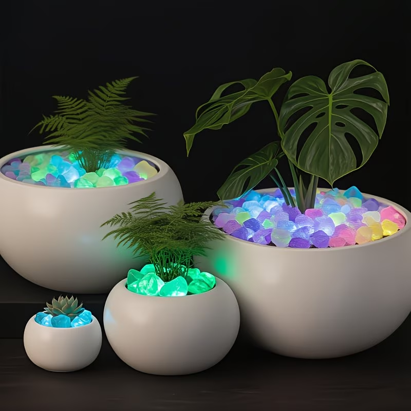 300PCS Luminous Pebble Set,0.9 - Aquaponics Fish Tank recension och pris