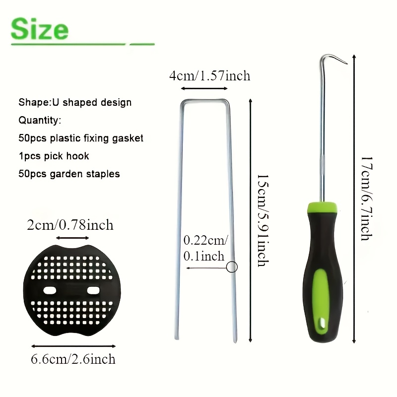 101pcs Garden Stakes Set - U-s - Gardening Tools For Weeds recension och pris