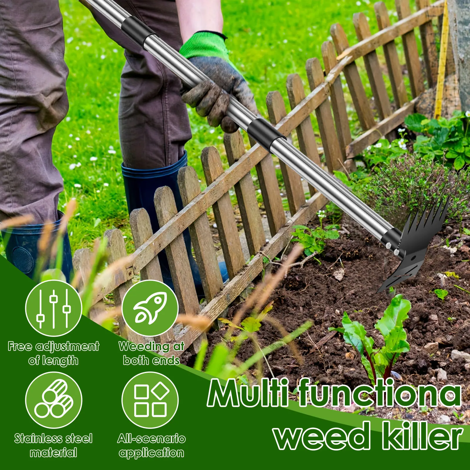 Garden Thatch Rake Stainless S - Gardening Tools To Remove Grass recension och pris