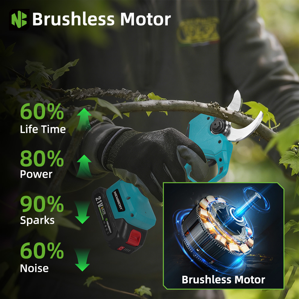 NEWBENY 65MM Cordless Electric - Pruning Shears recension och pris
