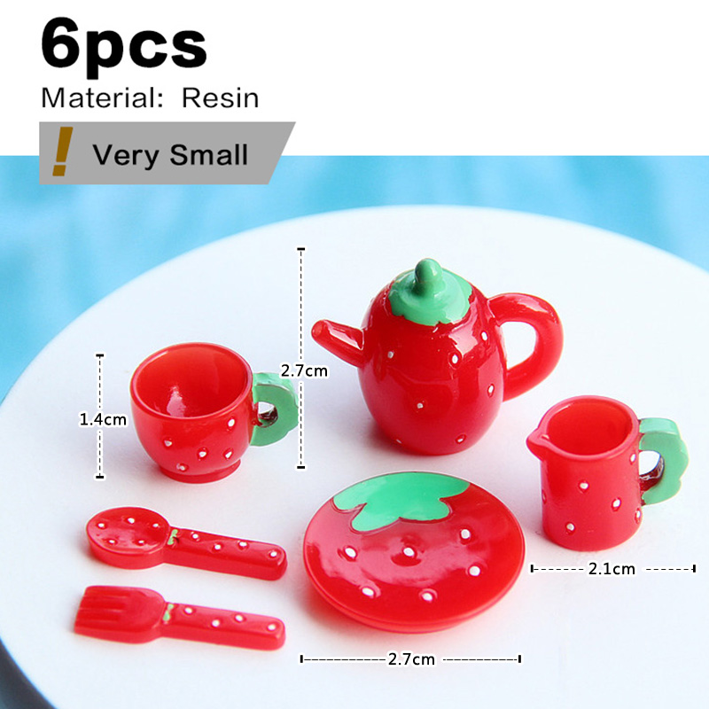 Pink Tea Set Miniature Figurin - Essential Gardening Tools recension och pris
