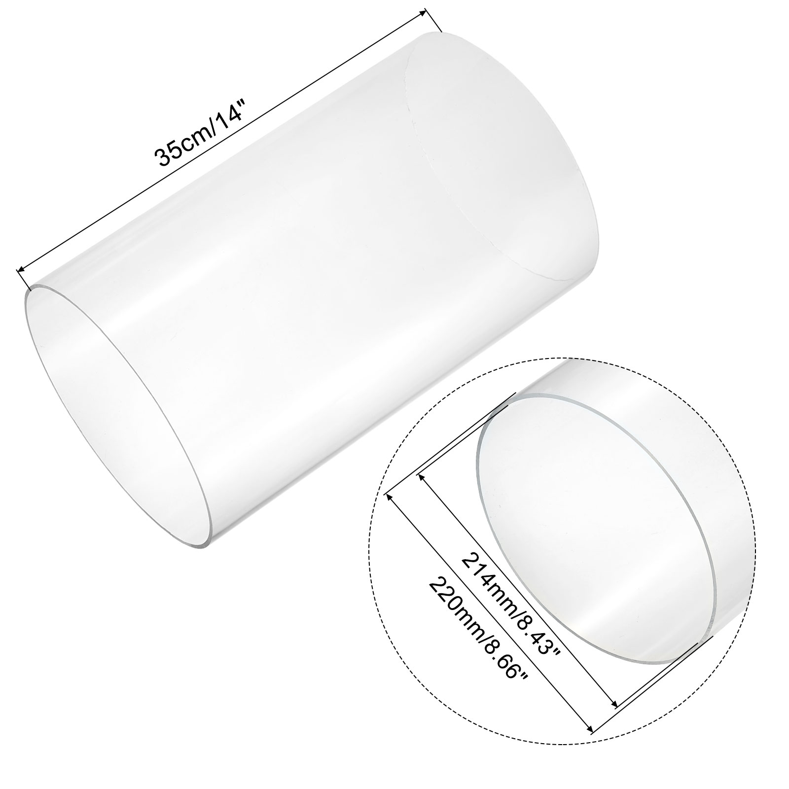 350mm Transparent Acrylic Aqua - Aquaponics Fish Tank recension och pris
