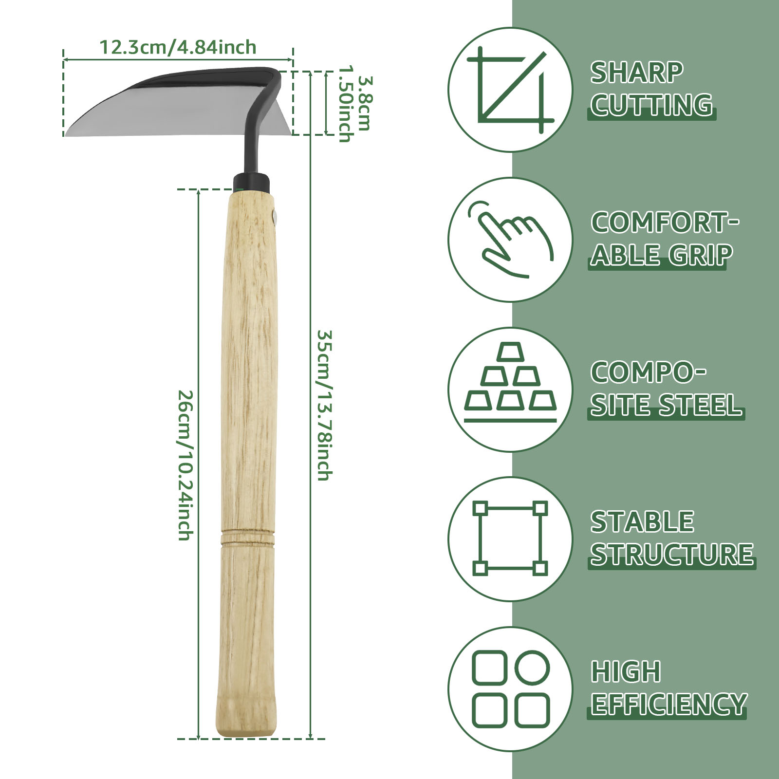 13inch Japanese Style Weeding  - Gardening Hand Tools Japanese recension och pris
