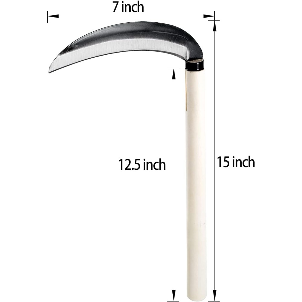 Carbon Steel Grass Sickle 15 I - Gardening Hand Tools Japanese recension och pris