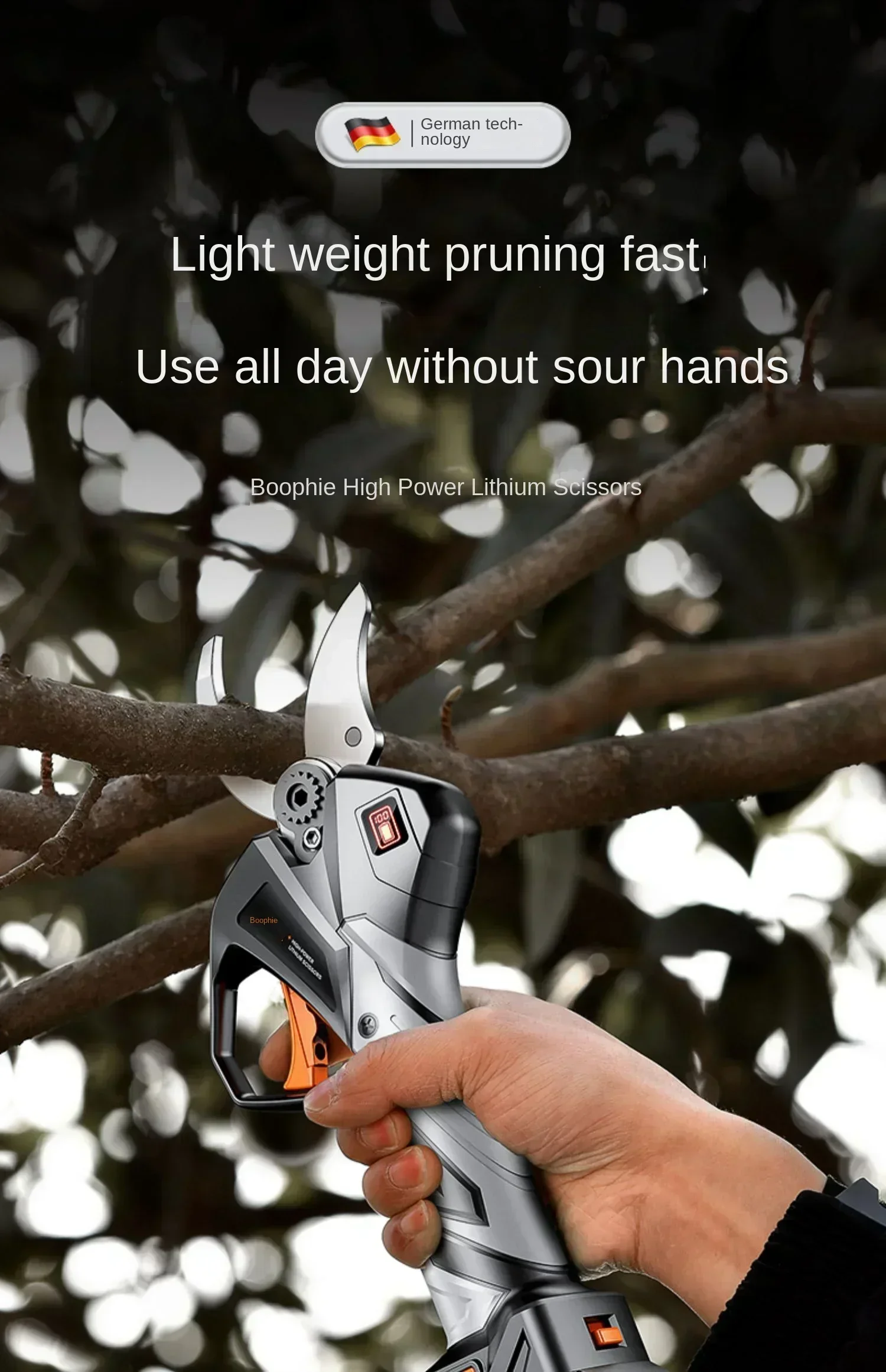 Electric Pruning Shears with I - Gardening Tools German recension och pris