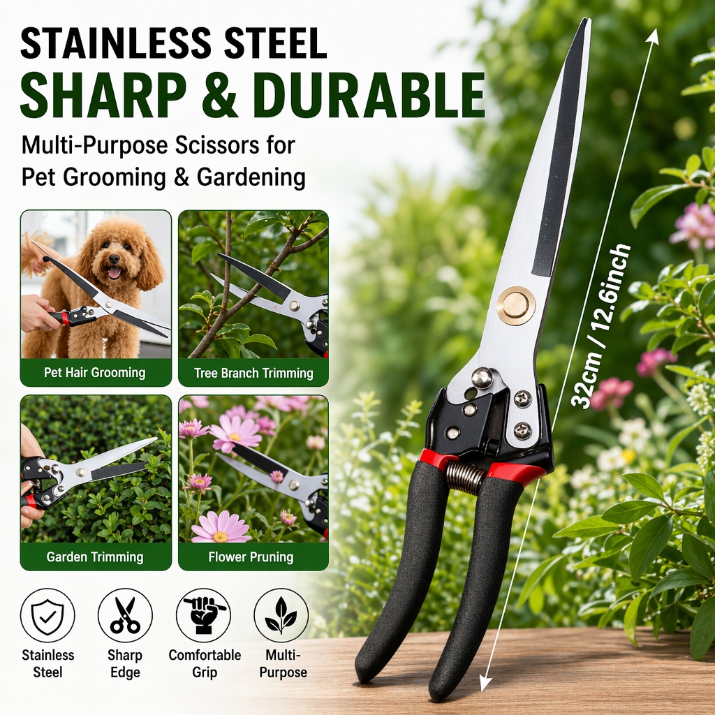 Scissors Heavy Duty Scissors S - Gardening Tools To Cut Branches recension och pris