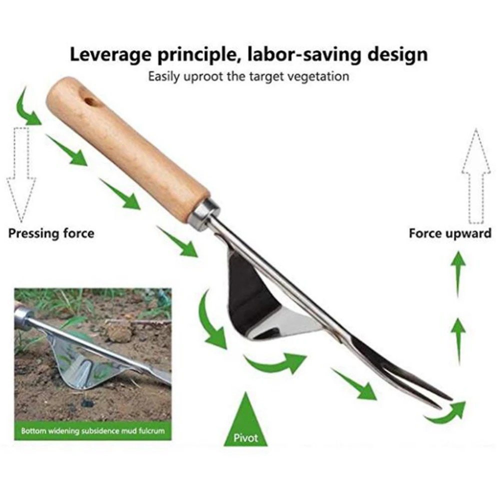 1pcs Wood Handle Stainless Ste - Gardening Tools Sale recension och pris