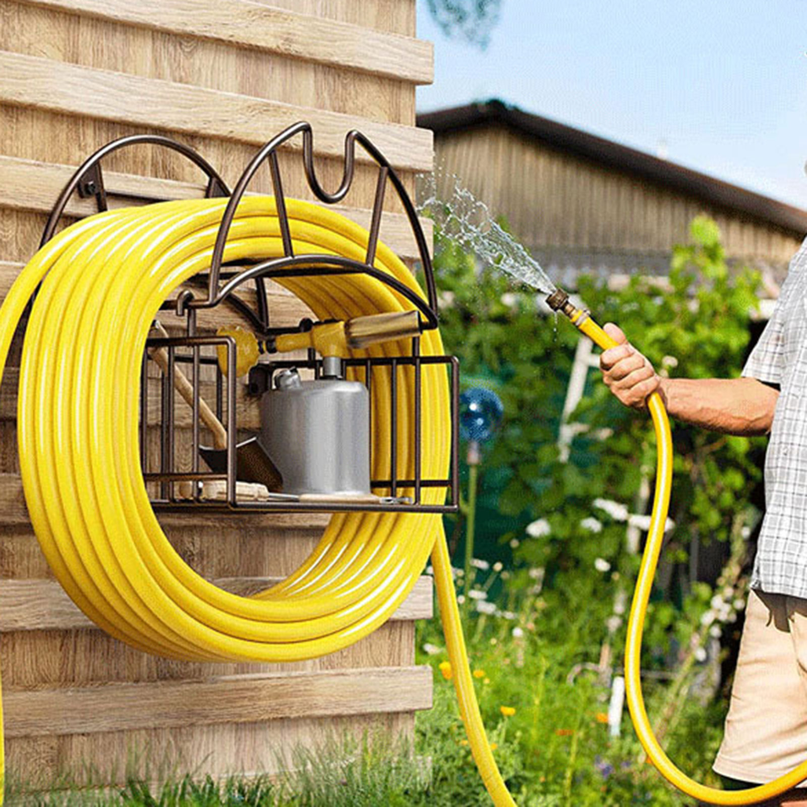 Wall Mount Garden Hose Holder  - Gardening Tools Organizer recension och pris