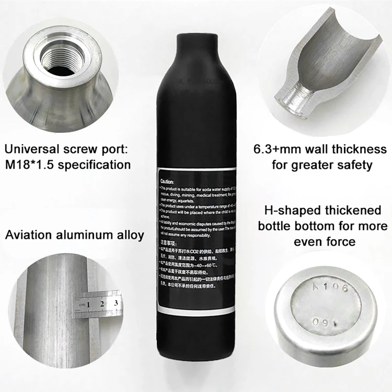 High Pressure Bottle Thread M1 - Aquaponics Fish Tank recension och pris