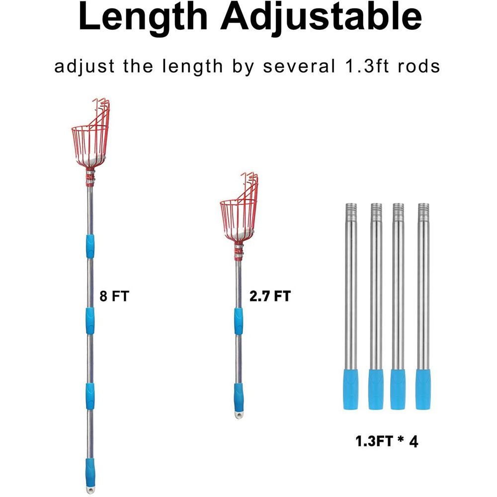 260cm Fruit Picker, Adjustable - Gardening Tools Organizer recension och pris