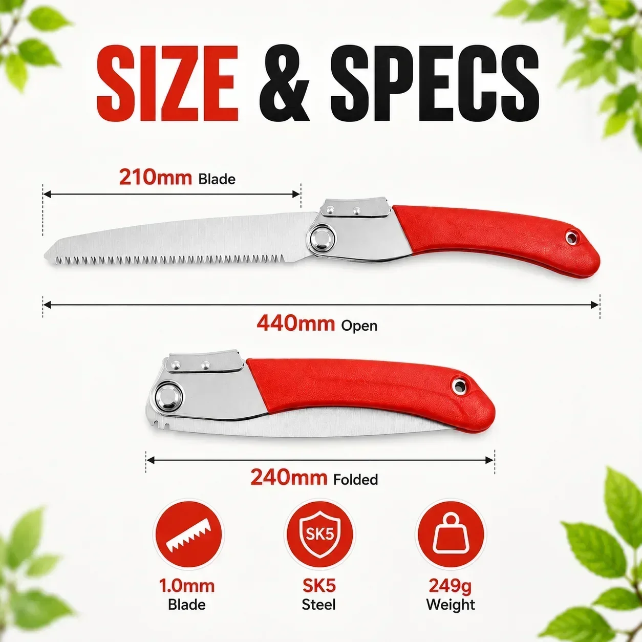 Folding Pruning Saw 210mm SK5  - Gardening Tools To Cut Branches recension och pris